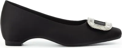 Immagine prodotto di INF Eleva il tuo stile: Scarpe da donna con plateau in pelle, punta quadrata Nero 40