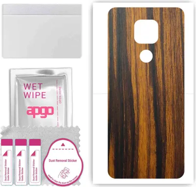 Produktbild von apgo Rückseite Schutzfolie, Skin, kompatibel mit Lenovo K12, Hinten Displayschutzfolie aus Vinylfolie, kratzfest, einfache Montage - Tigerwood