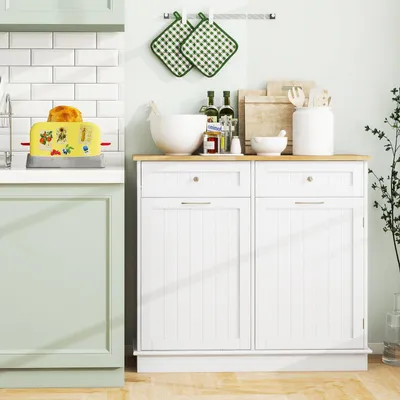 Immagine prodotto di Contenitore per rifiuti - Contenitore per immondizia - Mobiletto per rifiuti - Mobile da cucina. Contenitore per rifiuti - Contenitore per rifiuti integrato - Ribaltabile