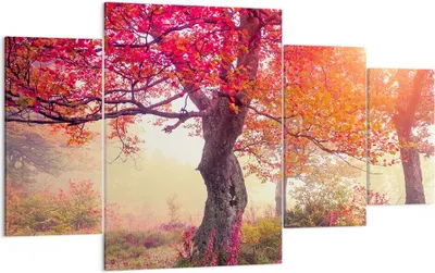 Produktbild von Bild auf Leinwand - Leinwandbild - Baum Natur Wiese - 160x90cm - Wand Bild - Wanddeko - Wandbilder - Leinwanddruck - Bilder - Kunstdruck - Wanddekoration - Leinwand bilder - Wandkunst - DL160x90-3658