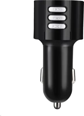 Image de Lecteur Mp3 Bluetooth Transmetteur Fm mains-libres Chargeur de musique X18 Noir