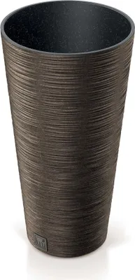 Produktbild von Kunststofftopf Braun 30Cm 27L Anthrazit Mit Furu Abdeckung Einsatz Nice