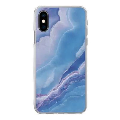 Produktbild von MuchoWow® Handyhülle Schutzhülle Hülle für iPhone X Natursteine - Lila - Mineralien Silikon Softcase Handy Hülle - Handyhülle