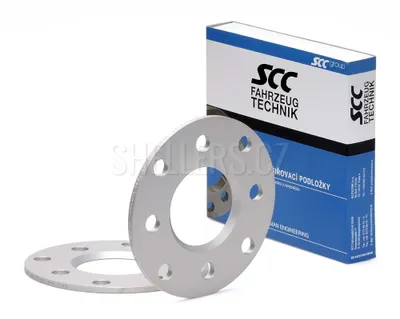 Immagine prodotto di Rondelle di prolunga SCC 5mm 4/100*4/114,3 - 60,1 mm, 10221E grigio anodizzato