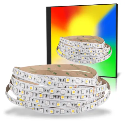 Produktbild von LED Strip 5050 RGB+Warmweiß (2700K) 72W 500CM 24V IP20