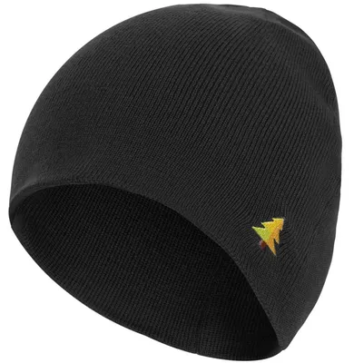 Zdjęcie produktu dla Czapka męska/damska, wełna merino, model beanie, kolor czarny, uniwersalny rozmiar
