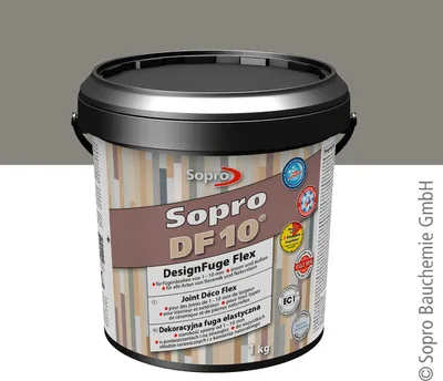 Produktbild von Sopro DesignFuge Flex DF 10 Betongrau 14 1kg Eimer