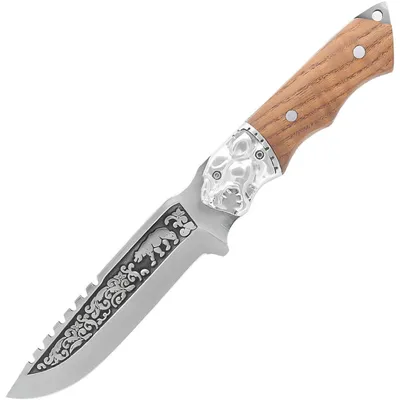 Produktbild von Outdoor-Messer ZM-40776 - Braun | Robustes Camping- und Bushcraft-Messer KP40776