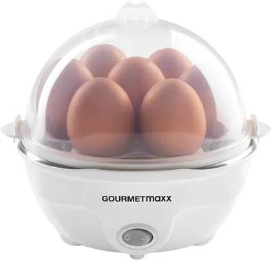 Image de GOURMETmaxx Cuisinier à oeufs pour 7 oeufs - blanc