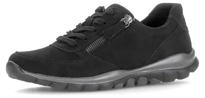 Zdjęcie produktu dla Gabor ROLLINGSOFT buty damskie - sportowe sznurowane buty sportowe czarne NOWOŚĆ