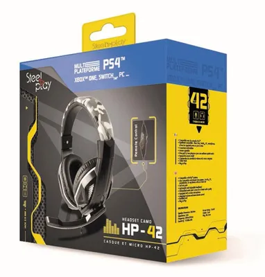 Produktbild von Steelplay HP-42 Gaming-Headset grau