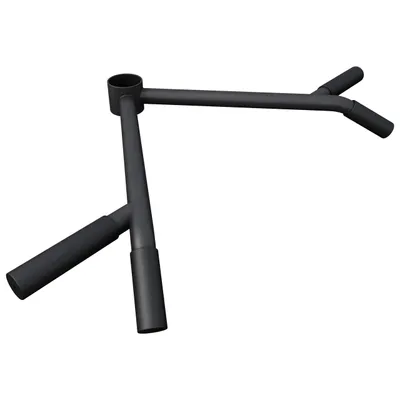Produktbild von GORILLA SPORTS® T Bar Row Rudergriff - für 50mm Hantelstangen, bis 250kg Belastbar, gummierter Multigriffe, Schwarz - Landmine-Griff, V-Bar Row, Core-Trainer, Langhanteltrainer, Landmine Griff