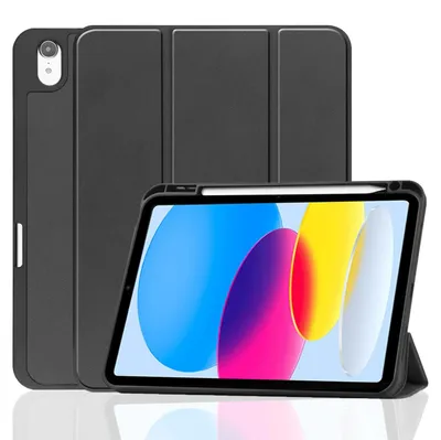 Produktbild von Hülle für iPad A16, 11. Generation, 11 Zoll, 2025 - Stoßfeste Kunstlederhülle mit automatischer Sleep/Wake-Funktion