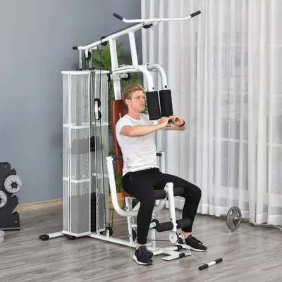 Immagine prodotto di Stazione allenamento domestica - Multigym | Colore: Bianco | Dimensioni: 110x150x210 cm