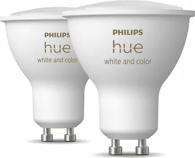 Produktbild von Philips Hue White & Color Ambiance GU10 2 Stueck BT weiß 0MB