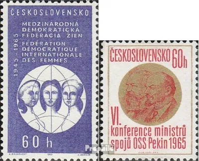 Produktbild von Briefmarken Tschechoslowakei 1965 Mi 1552,1555 (kompl.Ausg.) postfrisch Frauenbund