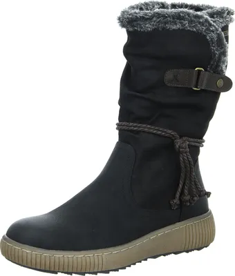 Produktbild von BOXX Damen-Schaftstiefel-Winterstiefel Schwarz, Farbe:schwarz, EU Größe:39