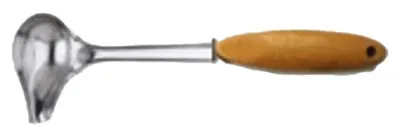 Produktbild von Saucenlöffel 32 cm EUROHOME® – aus Edelstahl und Bambus, 31x8x4,5cm – EUROHOME® Saucenlöffel mit Bambusgriff gehört zu den stilvollen Vorlegebestecken