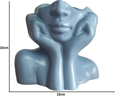 Obrázok produktu pre Evila Originals, Iskandinav Layd - Blue, Váza, Modrá, 19 x 11 x 16 cm