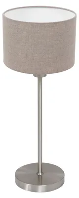 Obrázok produktu pre Mexlite - stolná lampa - Noor - sivá oceľ - kov textil - nočná lampa - E27 - 4415ST