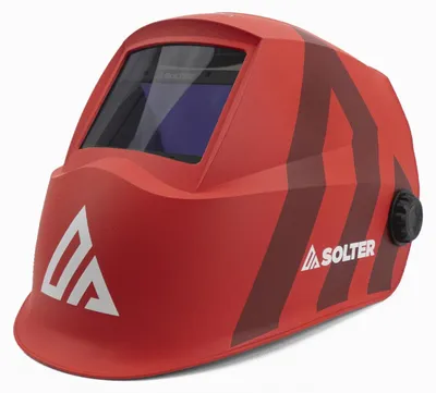 Schweißhelm R-05, 4 Sensoren, True Color, 1/1/1/2, 100x53 mm, rot
