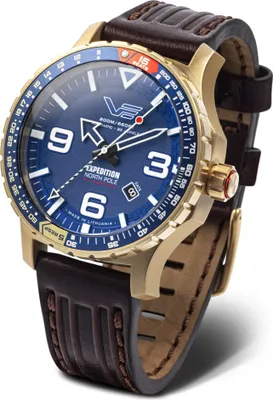 Produktbild von Vostok Europe YN55-597B730 Herrenuhr Automatik Polar Sun Blau/Braun
