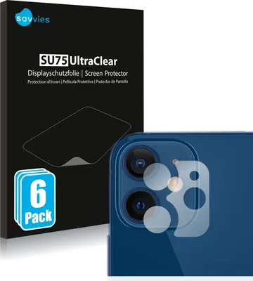 Produktbild von 6x Für Apple iPhone 12 (NUR Kameraschutz) Schutzfolie Savvies Displayschutz Display Schutz Folie Klar Transparent
