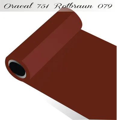 Produktbild von Oracal 751 - Orafol Folie 5m (Laufmeter) freie Farbwahl 118 glänzende Farben - glanz in 4 Größen, 126 cm Folienhöhe rotbraun - 079