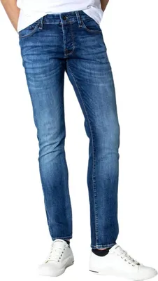 Produktbild von Jack & Jones 12133074, Blau, Jeans, Baumwolle, Elasthan, Nicht bleichen, Nicht im Wäschetrockner trocknen, Feinwäsche (30°C)