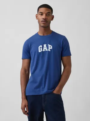 Produktbild von GAP T-Shirt aus Baumwolle, Rundhals, Kurzarm, Dunkelblau, Größe L mit Logo