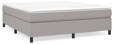 Imagen del producto de vidaXL Estructura de cama con somier, color gris claro, 160x200 cm, tapizada en tela