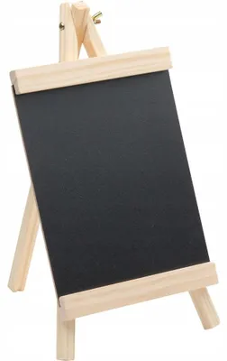 Image de Stalgast Panneau de Table sur Chevalet 160x290 mm Noir