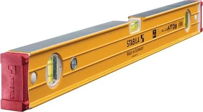 Produktbild von Stabila 15232, Wasserwaage, 2,44 m, Rot, Gelb, 0,5 mm/m, Aluminium