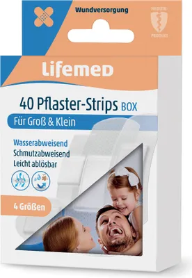 Immagine prodotto di Lifemed 99022 Lifemed Pflaster-Strips "Allround", semitrasparente, 40er