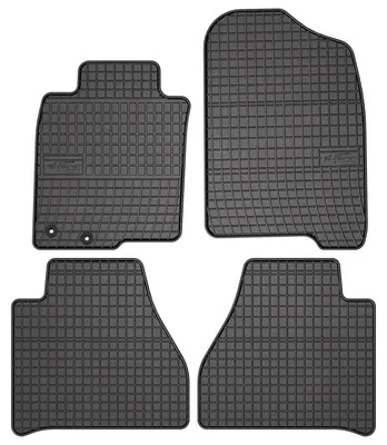 Productafbeelding van Rubberen automatten voor Nissan Navara IV 2014-2022 – 4-delig, zwart, op maat – Wielganizator SolidPRO