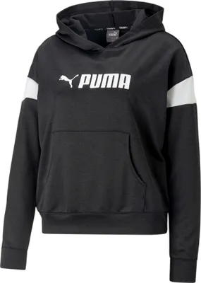 Produktbild von Puma Fit Tech Knit Trainings-Hoodie Damen schwarz weiß Gr S