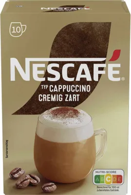 Produktbild von Nescafe Gold Typ Cappuccino Cremig Zart Getränkepulver 3x140g Packung (30x14g Sticks) + usy Block