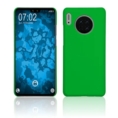 Produktbild von PhoneNatic Case kompatibel mit Huawei Mate 30 - Hülle grün gummiert Hard-case Cover