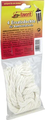 Produktbild von Ersatzdochte für Bambusfackel 4er Pack
