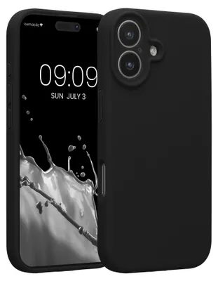 Produktbild von kwmobile Hülle kompatibel mit Apple iPhone 17 - Hülle Silikon gummiert - Handyhülle - Handy Case in Schwarz