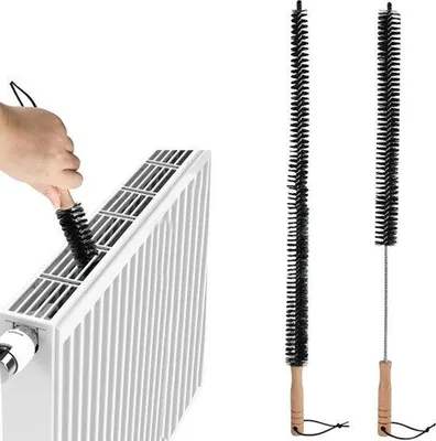 Obrázok produktu pre Čistiaca kefa na radiátory – 2 ks – 60 cm – čistič rúrok kúrenia – čistiace príslušenstvo – kúrenie – čistenie radiátorov
