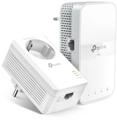 Produktbild von TP-Link AC1200 AV1000 Gigabit WLAN Powerline Adapter Kit mit Steckdose