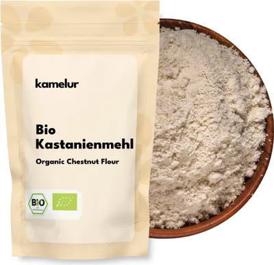 Produktbild von Kamelur Bio Kastanienmehl 1kg