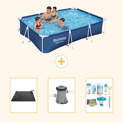 Productafbeelding van Bestway Steel Pro, rechthoekig zwembad - 300x201x66 cm - 4-delig - S22719