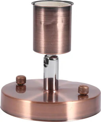 Image de E27 Support d'ampoule de plafonnier vintage moderne pour lampe murale Douille 180��� Rotation Rouge Bronze