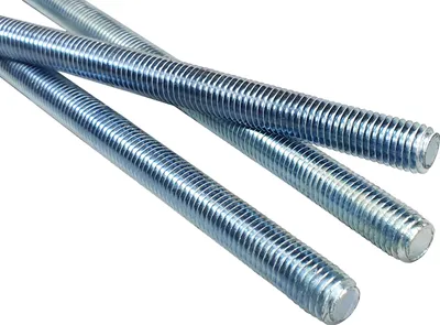 Immagine prodotto di LogistSystem - Barra filettata M8 x 500 mm (50 cm) - Acciaio zincato - 1 pezzo Barra filettata con filettatura metrica continua - Perno filettato con classe di resistenza 4.8 - DIN 976