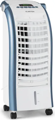 Produktbild von Klarstein Luftkühler mit Wasserkühlung, 4-in-1 Verdunstungskühler, Luftbefeuchter, Ventilator & Nachtmodus, Mobile Klimageräte Luftkühler mit 6L Tank, 65 Watt Air Cooler, 444 m³/h Luftstrom