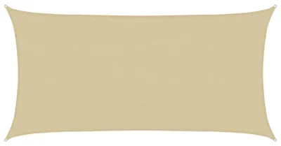 Image de vidaXL Tente d'ombrage beige 2,5 x 6 m en HDPE