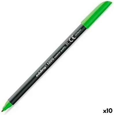 Productafbeelding van Edding 1200 fineliner, lichtgroen, 1 mm, verpakking met 10 stuks