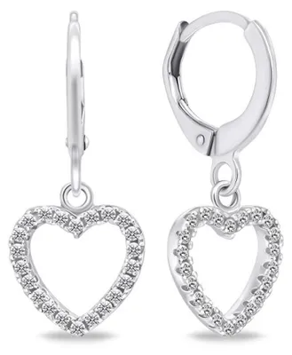 Immagine prodotto di Orecchini a cerchio in argento con cuori EA645W